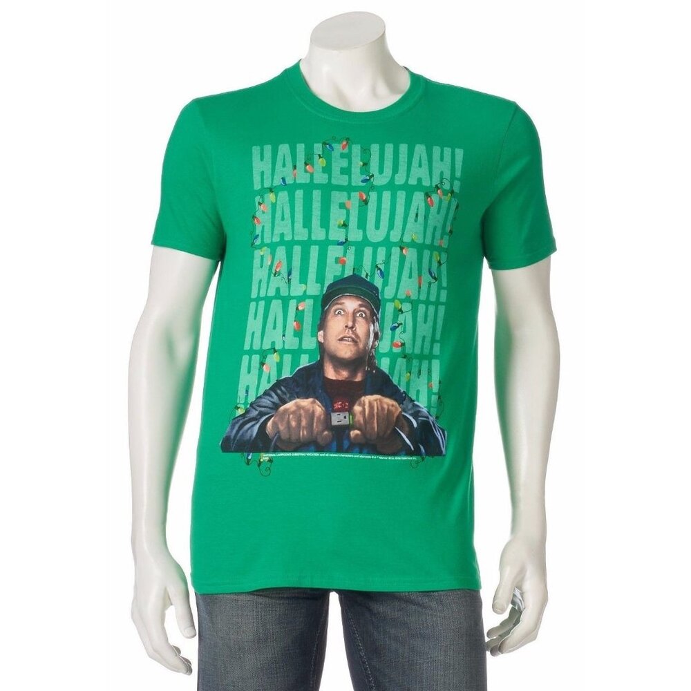 New! National Lampoon's Christmas Vacation Movie T-Shirt Hallelujah! Hallelujah!